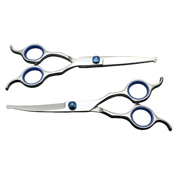 Round head pet hairdressing scissors double tail universal curved…