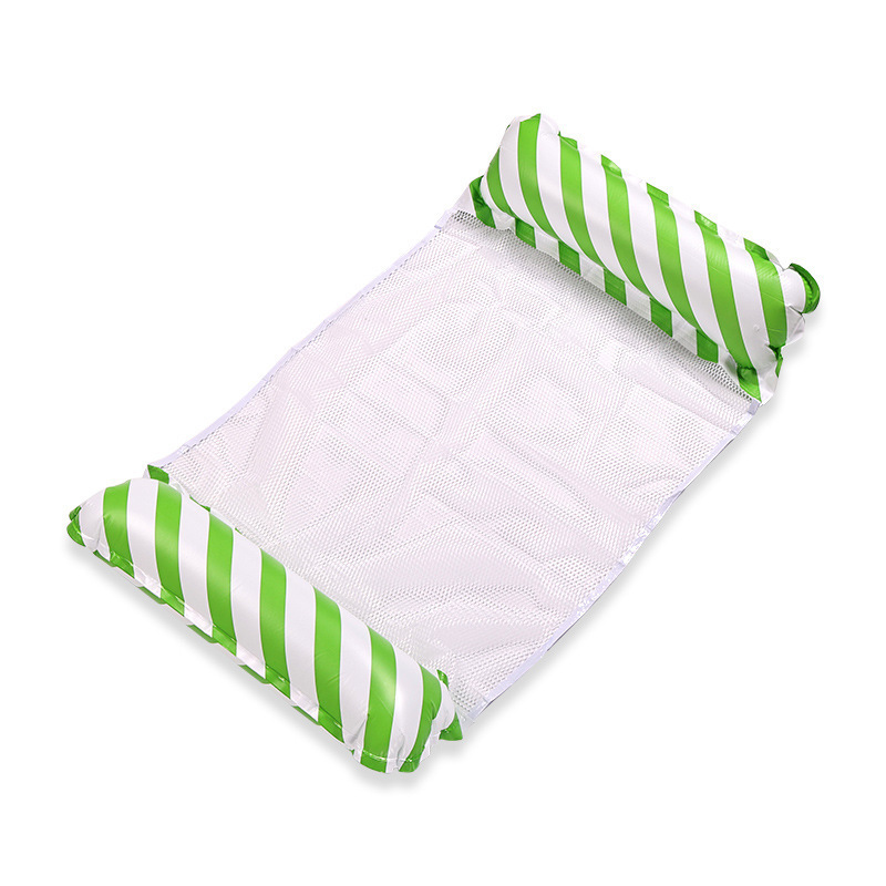 Flotador inflable flotante sobre el agua flotante flotante anillo flotante cama de malla flotante silla de reclinación espesa plegable flotante cama flotante al por mayor