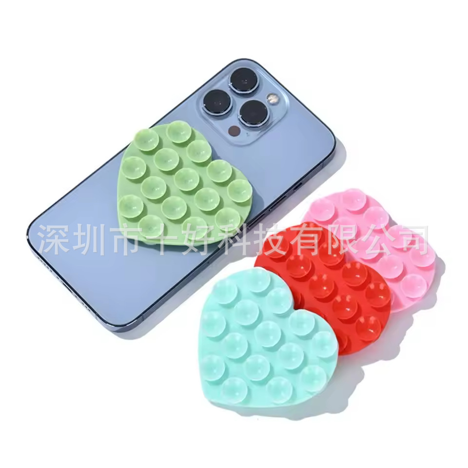 Mobile Phone Anti-Slip Silicone Suction Cup Multi-Functional Self-Fitness Bathroom Kitchen Back Sticker Adsorption Tablet Car Holder
