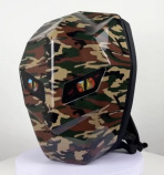 Mochila impermeable al aire libre de la motocicleta LED luminosa Bluetooth Mochila de ciclismo DIY para hombres y mujeres