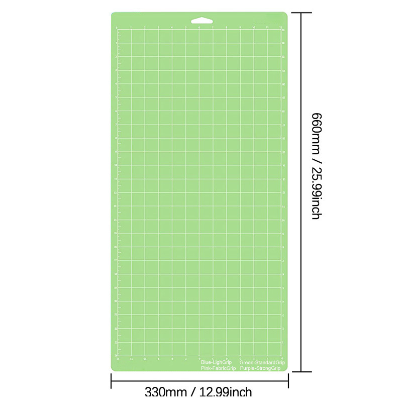 Cricut에 적합한 12*24inch 녹색 중간 접착 삼각형 구멍