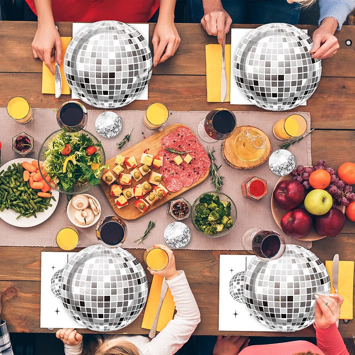 Fashion Style Fashion Disco Ball Paper Party Tableware