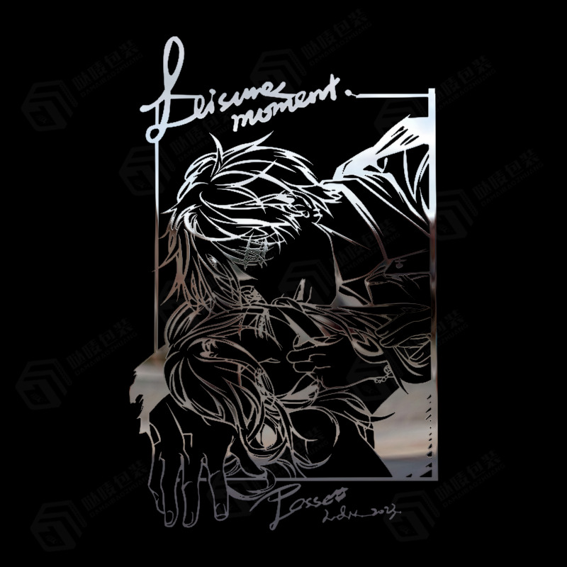 现货批发光与夜之恋夏鸣星金属贴手机电脑装饰贴纸立体DIY转印贴