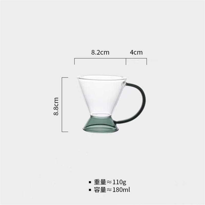 Danés nórdico tetera creativa ins borosilicato vidrio vintage tetera traje café ámbar