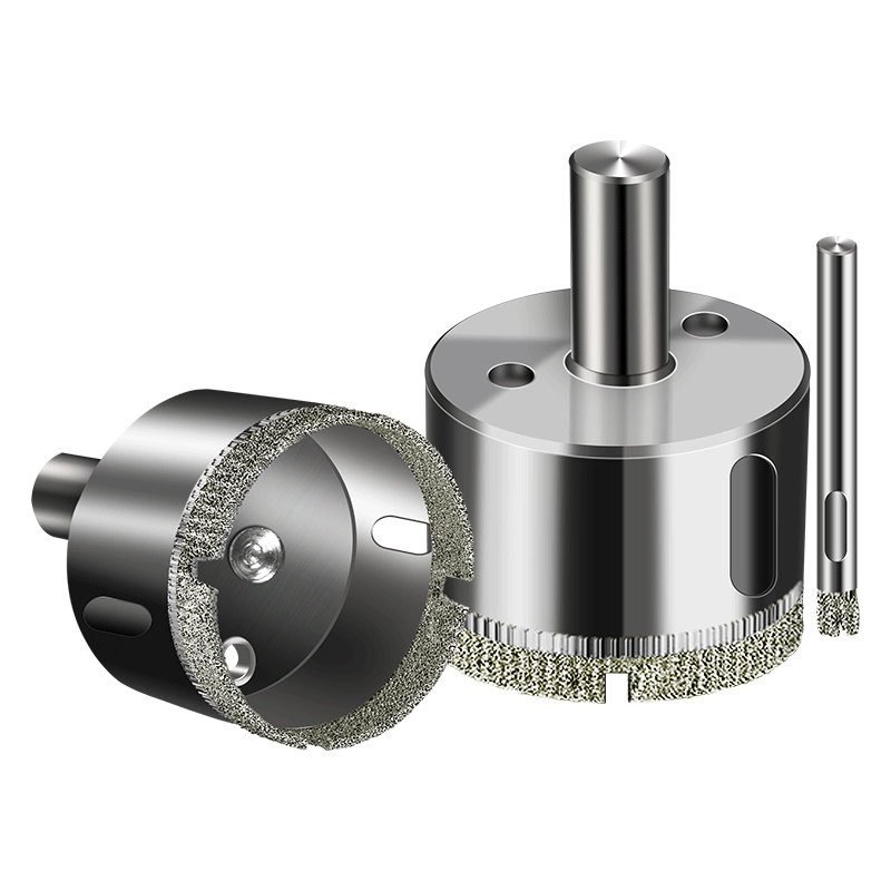 Azulejos perforadores de vidrio perforación conjunto de broca rotativa aleación redonda jade mármol cerámica abertura artefacto