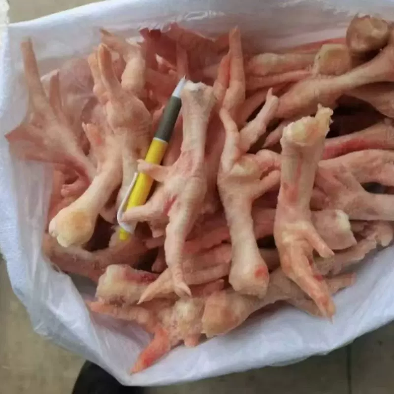 冷冻生鲜鸡爪批发 商用无骨鸡爪半成品 整箱大号有骨商用凤爪