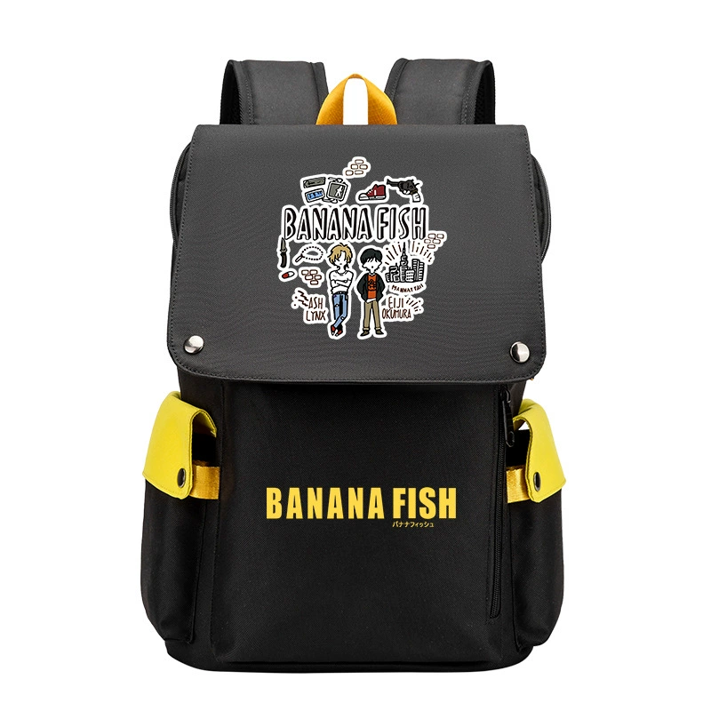 Банановые рыбки Banana Fish, бойцовская борьба, помощь студенту, рюкзак мужской, карикатурный большой объём школьный ранец