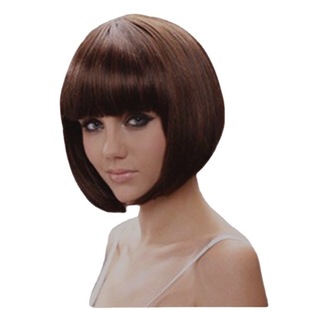 LAZADA fashion short hair Women's European and American fashion hairstyle BOBO head wig hairstyle AliExpress ebay wig