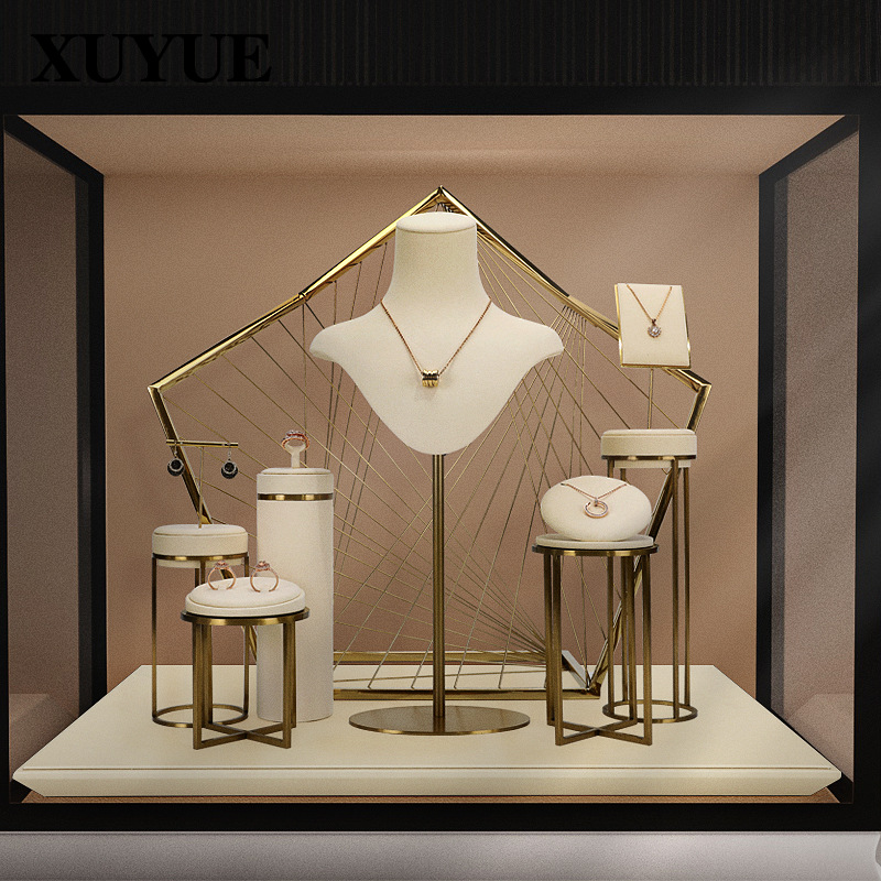 Display rack for Xuyue necklace jewelry, showcase neck display, ultra-fine metal ring, earring, necklace accessory display rack