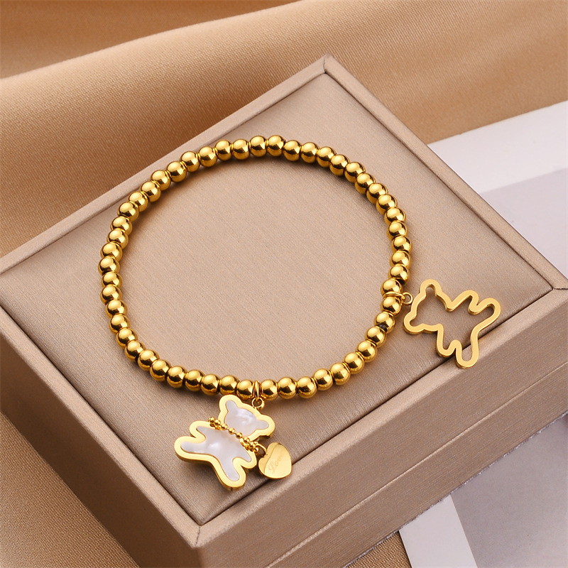 Corea del Sur Dongdaemun moda pulsera de acero de titanio nicho mujer diseño de acero inoxidable sensación de alta calidad joyas de pulsera transfronteriza universal