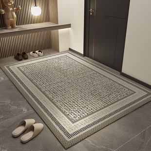 Entrance Door Floor Mats, Household Accessible Luxury and High-End Door Non-Slip Floor Mats, Entrance Door, Stain-Resistant and Easy-Care Carpets