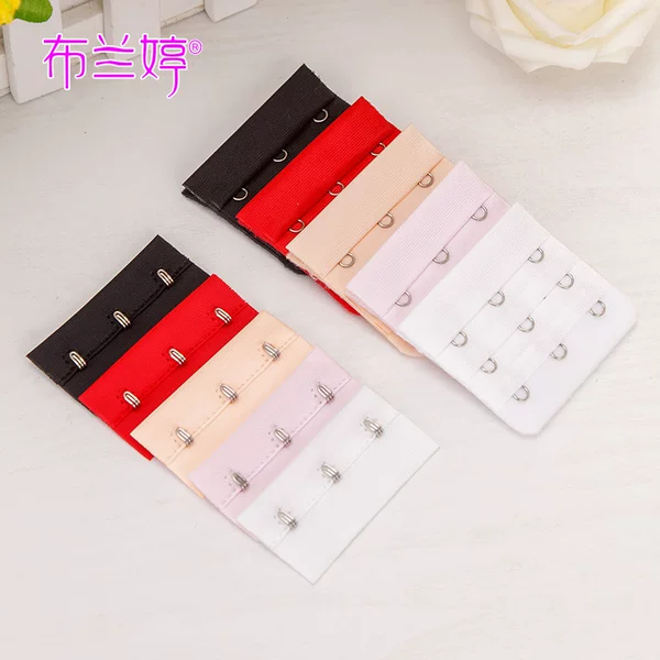 Three-Row Three-Hook Bra Back Clasp Stainless Steel Hook-And-Eye Clasp Bra Hook Underwear Back Clasp Metal Clasp