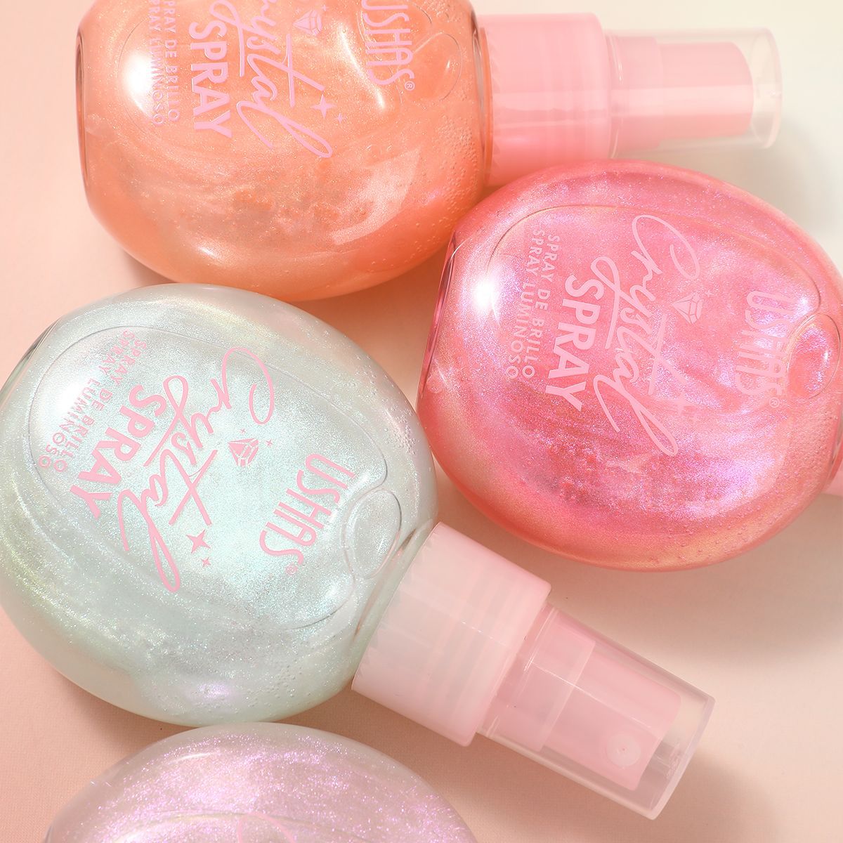 (caja de exhibición) USHAS venta caliente líquido transfronterizo brillante brillante humectante reparador pulverización de alta luz UC103A + B