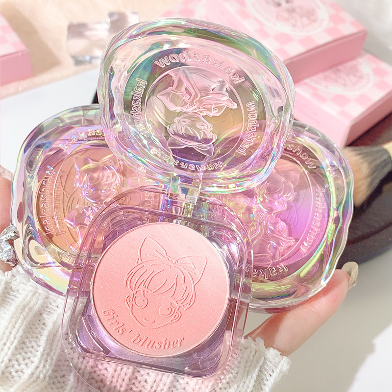 Kakashow Girl Heart Blush Gradient Blush Gradient Blush Matte Blush Purple Natural White Honey Peach