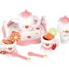 Children's kitchenware, lemon toy, white afternoon tea, realistic family tea set, Birthday gift