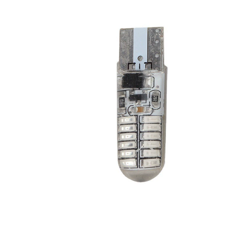 T10 3014 24SMD Лампа-шар LED светодиодный свет Silicon Silicon мигающий свет кристаллический свет двухсторонний