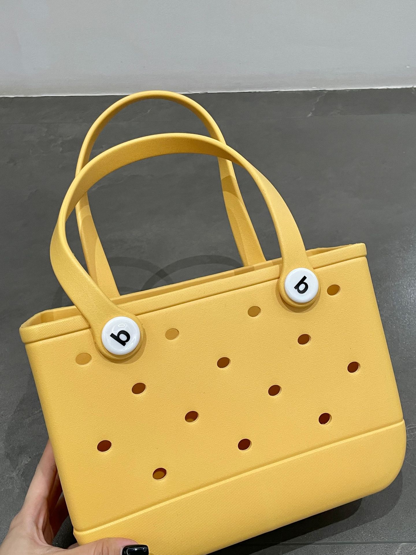 840g Weight Open Closure Type Double Handle Strap Type Tote Bag Bags Type Casual Occasion EVA Material Solid Color Pattern Spring&Summer Season Women's Gender Streetwear Style Square Shape Medium Size Women's Medium EVA Solid Color Streetwear Square Open Tote Bag 11