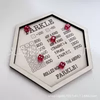 Новые трансграничные Farkle Dice Game Игра в кости Ferkle Dice Dot деревянная настольная игра