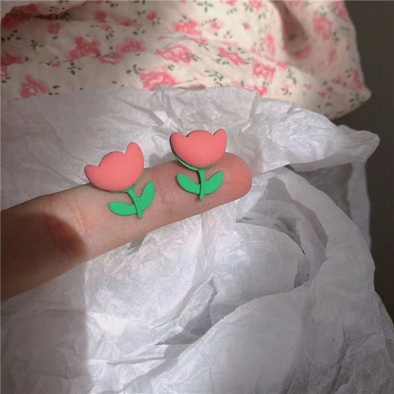 1 Pair Sweet Heart Shape Alloy Plating Womenu0027S Ear Studs