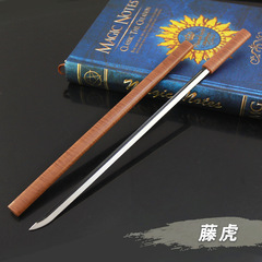 海賊王動漫周邊 大將藤虎佩刀武器模型金屬重力權刀劍擺件25cm