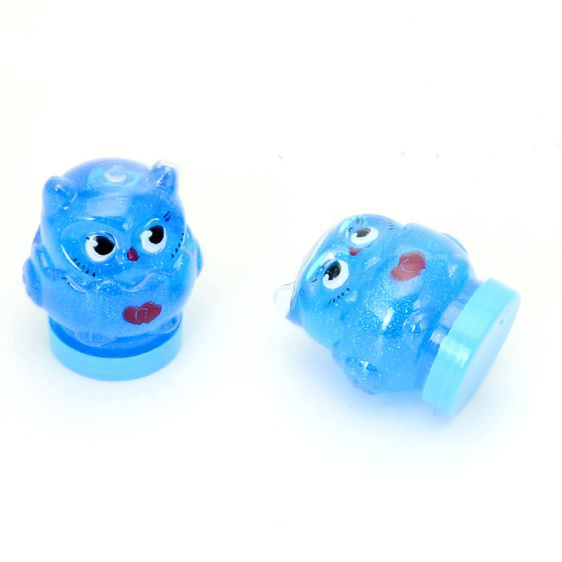 Nuevo tamaño pequeño búho cristal barro colorido animal nuevo delgado cristal suelo juguetes para niños