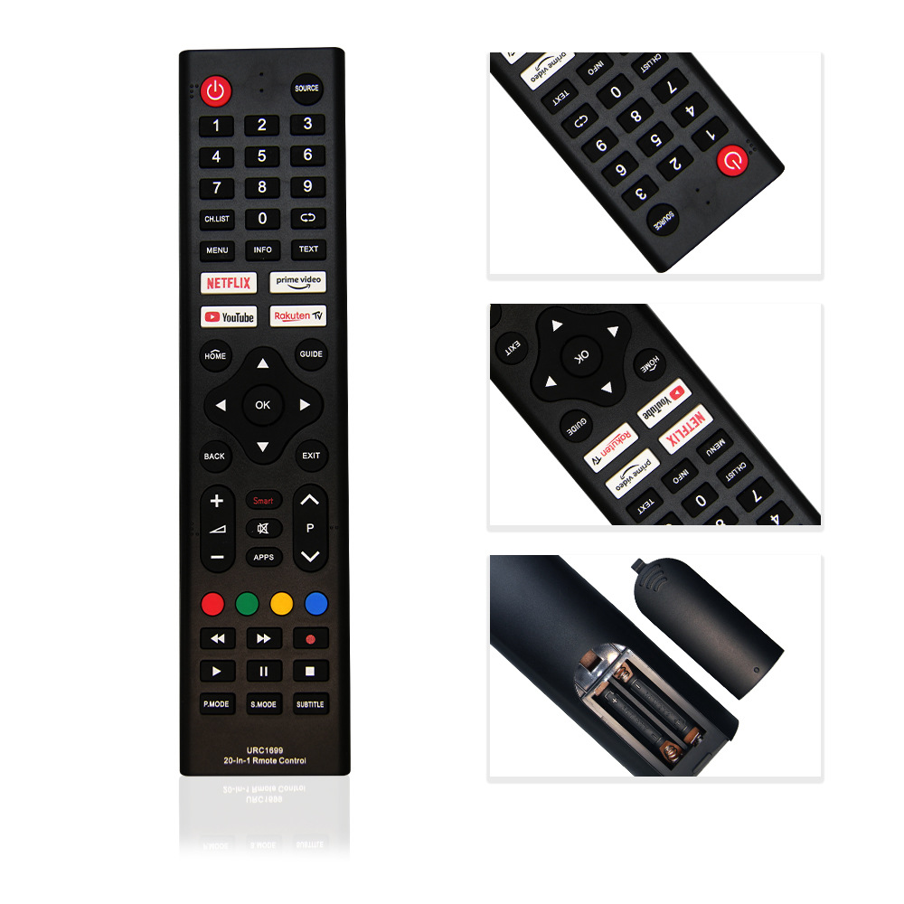 유니버설 TV 리모컨 20 RM-L1699 다기능 원 키 매칭 영어 TV 리모컨