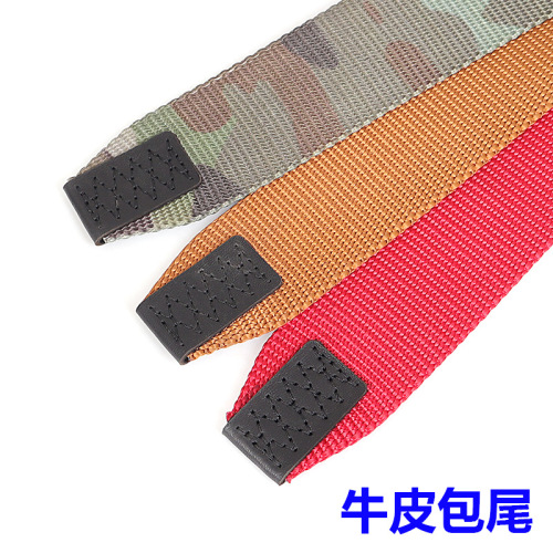 New casual versatile men's workwear nylon outdoor military training tactical belt woven quick-release buckle simple
