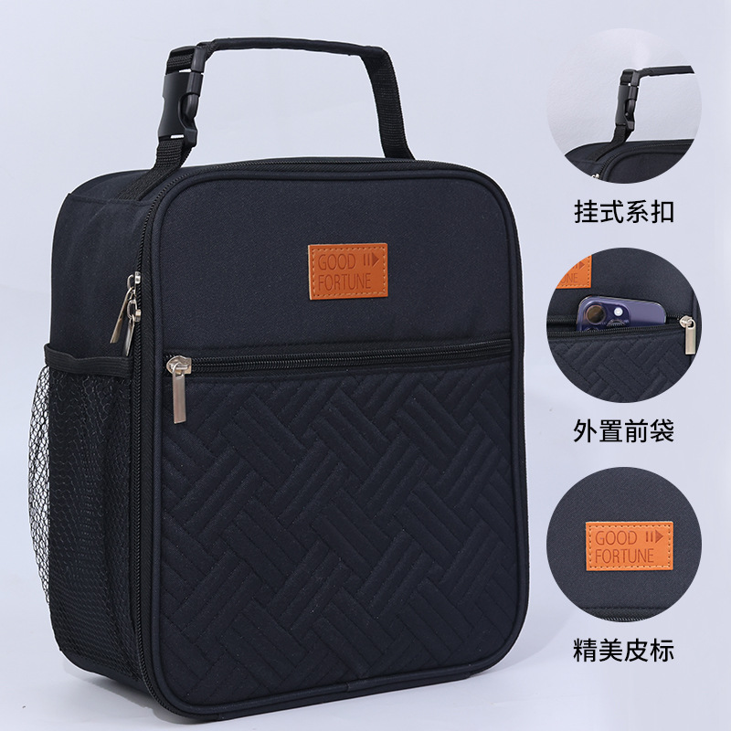 Bolsa de almuerzo bolsa de almuerzo portátil aislada bolsa de almuerzo impermeable y a prueba de aceite para estudiantes, bolsa de picnic de papel de aluminio para trabajadores de oficina