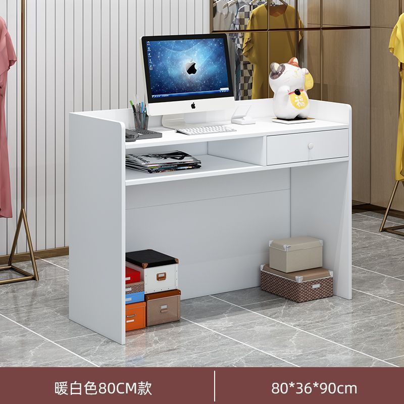 軽奢で高級感のある小型簡易スーパーマーケット、衣料品店、バーカウンター、レジカウンター、店舗、美容院、レストランの受付カウンター|undefined