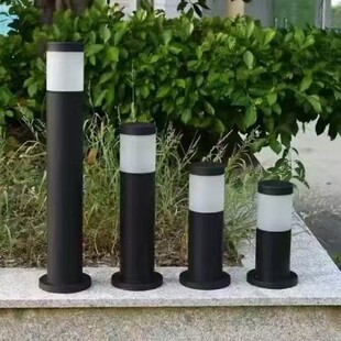 草坪灯户外不锈钢地灯圆柱形花园别墅园林LED灯防水景观庭院灯-阿里巴巴