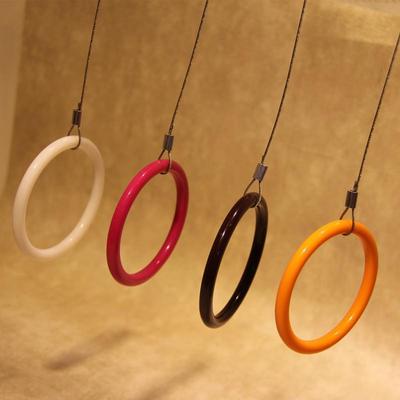 couture Rings Hanging Display rack colour Circle Hanging Chain coat hanger Hooks Top clothes Exhibition