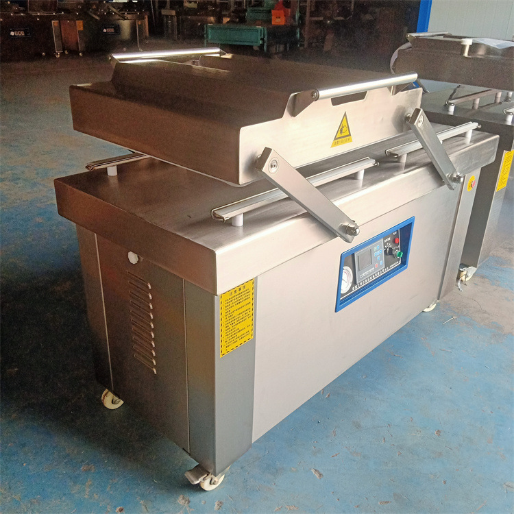 净菜包装真空包装机食堂预制菜双室电脑控制真空封口机600型