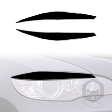 适用于2008-2014宝马老X6 E71灯眉钢琴黑亮黑汽车内饰改装装饰