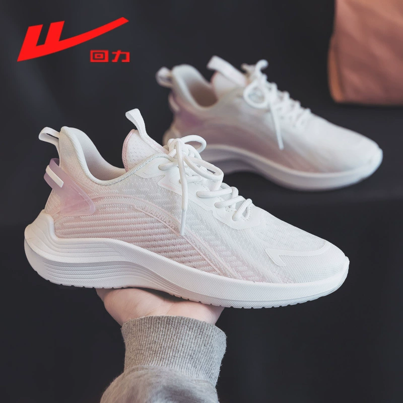 Брендовая спортивная обувь для женщин, дышащая летняя обувь нового стиля с мягкой подошвой, легкая амортизирующая обувь, повседневные кроссовки с сеткой 1076