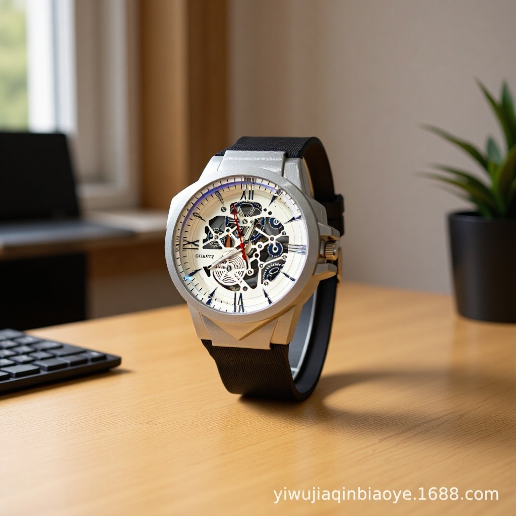 Cross-Border Foreign Trade New Fashion Men's Watch Quartz Watch Silicone Strap Watch Manufacturer Spot Wholesale