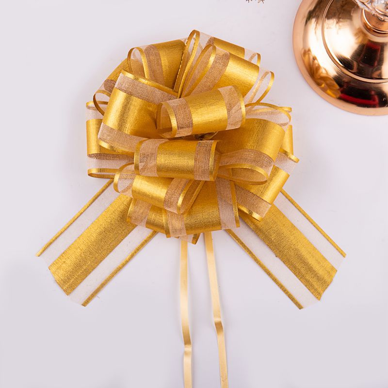 Transfronterizo 2023 nuevo 50 grande bola cepillado flor Navidad vacaciones regalo flores cesta embalaje tire flor cinta