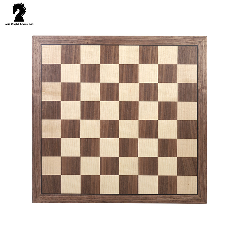 Tablero de Ajedrez de rejilla de madera maciza de grado competitivo de placa plana caliente de comercio exterior + ajedrez