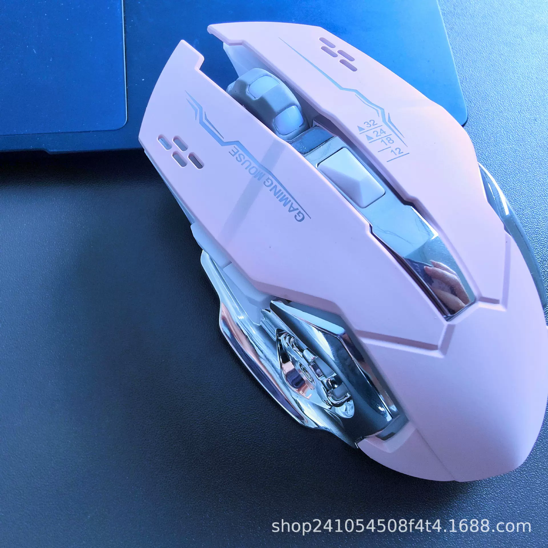 工厂现货2.4G+蓝牙传输电商批发风火轮游戏电脑鼠标无线双模鼠标