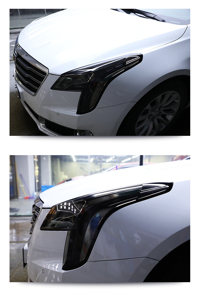 Suitable for Cadillac Atslxt4 Xt5 Xt6 Ct6 Blackened Headlight Film Tpu Taillight Protective Film Transparent Film