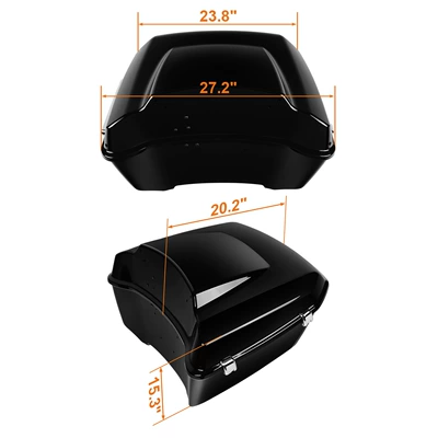 Road Glide models, 24-26 inches, Motorcycle trunk