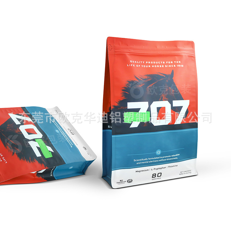 宠物食品包装袋彩印塑料拉链自封自立袋八边封猫粮狗粮袋