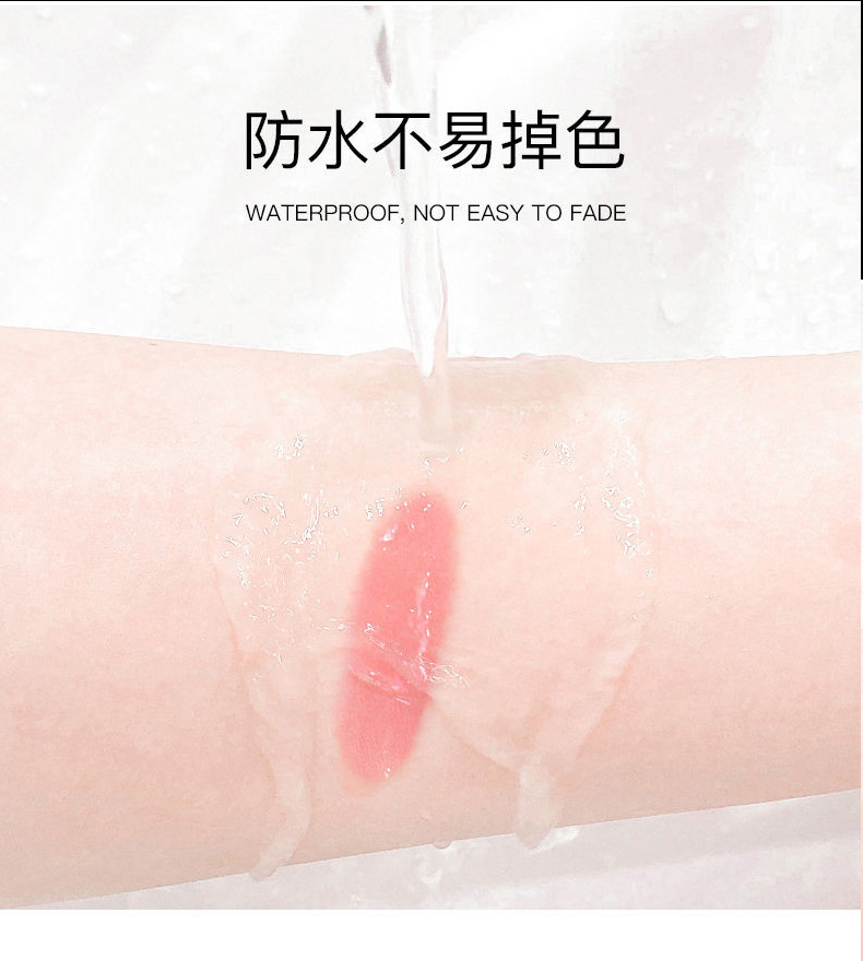 YANQINA carotene Color-changing Lipstick Moisturizes, hydrates and replenishes water, turning red cherry Lipstick Beauty undefined