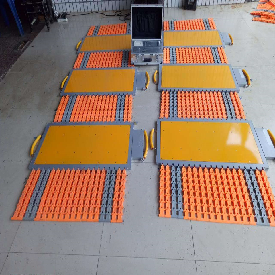 湖南可移动式汽车衡100T 无线便携式汽车衡80吨 四轮触摸屏地磅