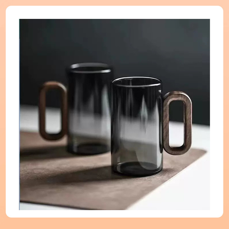 ✅家用高硼硅玻璃杯 喝茶绿茶杯 耐热玻璃凉水杯厂家