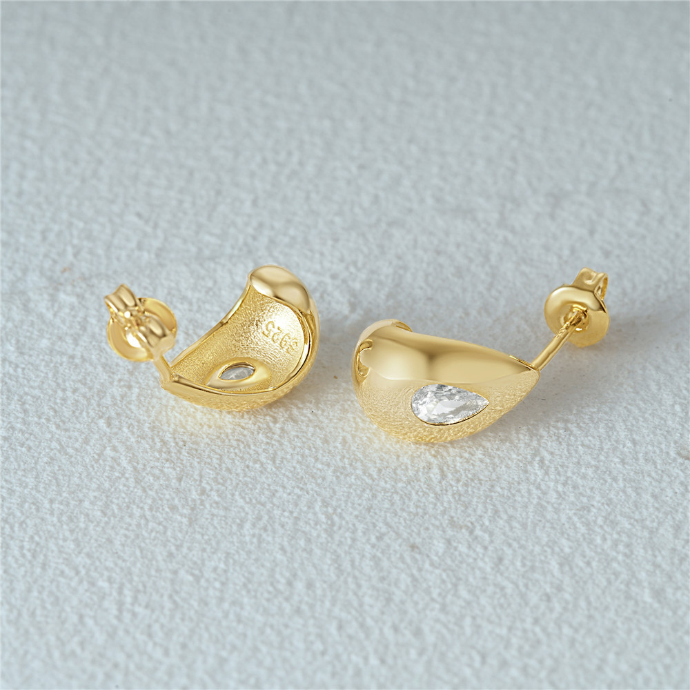 6g Weight 925 Sterling Silver Ear Needle Material Zircon Inlay Material Ear Studs Classification 1 Pair Quantity Daily, Street Occasion 925 Sterling Silver Material Geometric Pattern Women's Gender Plating, Inlay Design Simple Style Style 1 Pair 925 Sterling Silver Zircon Geometric Ear Studs 19