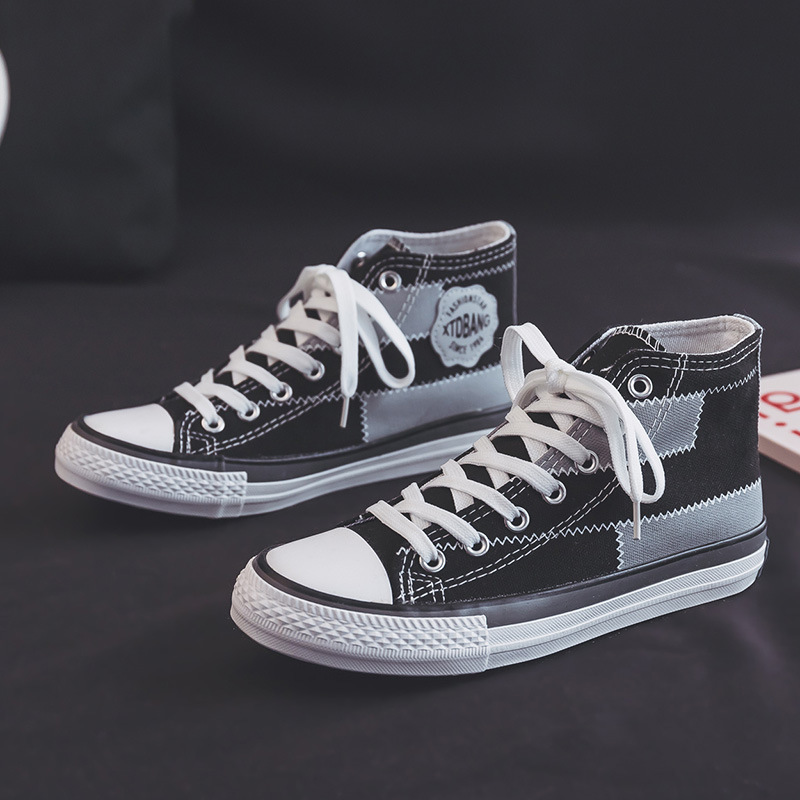 Zapatos de lona de mendigo de alta calidad para mujer, zapatillas versátiles para estudiantes de estilo retro de Hong Kong, Harajuku ulzzang, novedad de 2024