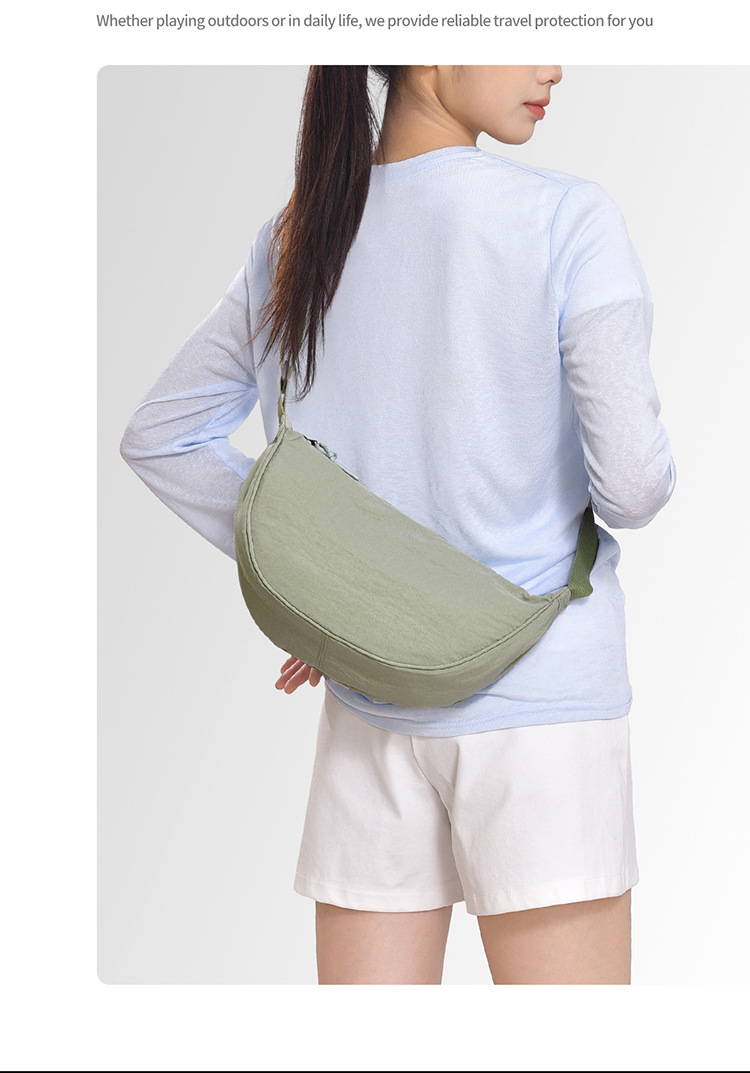 Bestseller: Gewaschener Stoff, knitterfrei, schlicht, stylisch, leicht, verstellbarer Schultergurt, vielseitig, lässig_voghion.com