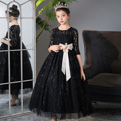 CARISA Girls' Dress Princess Dress Children's Day Host Dress Lightweight Unique Girl Long Dress