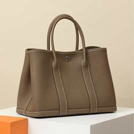 全手工花园包30/36原厂Negonda皮大象灰色大容量托特手提女包