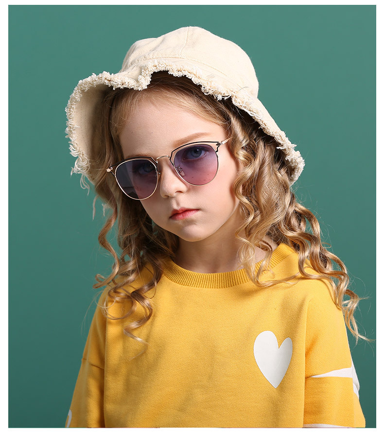 New Metal Polarized Baby Fashion Trend Colorful Children Sunglasses display picture 3